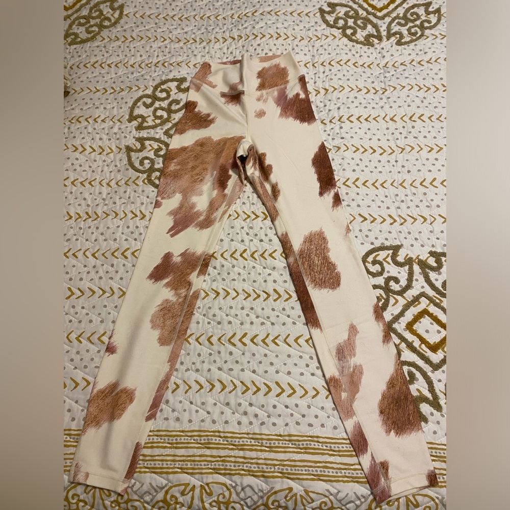 WeWoreWhat V-Shape Leggings Cowhide - XS NWT